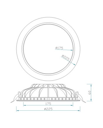 CABRERA * DOWNLIGHT LED 24W - 4000K